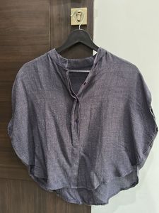 Stylish Women's Grey Tunic Top