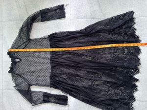 Elegant Black Lace Maxi Dress