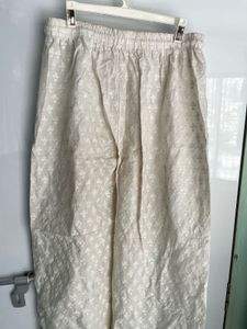 WHITE CHIKAN PANTS