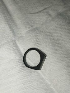 Sleek Black Statement Ring