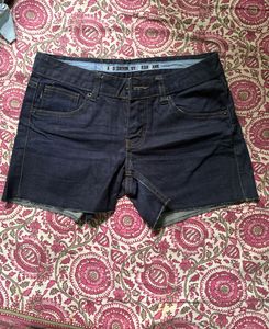 Dark Wash Denim Shorts