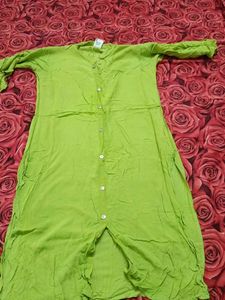 Green Cotton Kurta