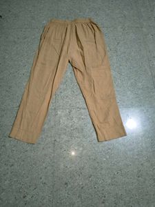 Comfortable Tan Linen Trousers