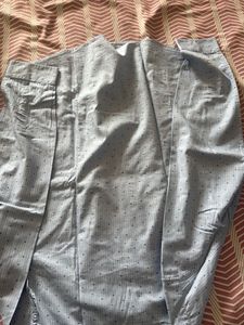 Men's Light Blue Striped Casual Shirt