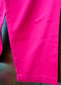 Vibrant Pink Co-ord Set with Eye Embellishment