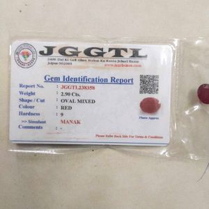 2.90Cts. AA+Quality Natural Ruby/Manak Gemstone