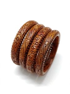 Set of 4  different  mitti ki Bangles