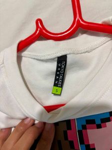 White Cropped T-Shirt