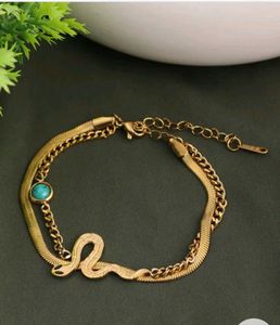 Snake charm bracelet for women