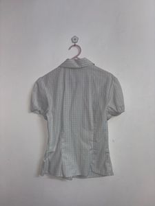 Zara poplin checkered shirt
