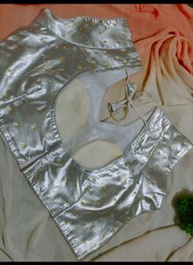 Combo Of 2 Women's Blouse ( Black/Silver)