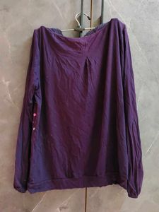 Vibrant Purple Polka Dot Top