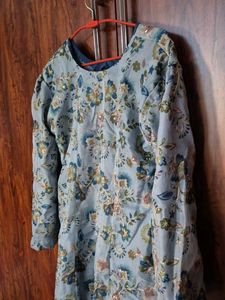 Beautiful Blue Floral Kurta / Anarkali