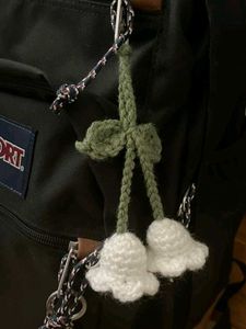 Handmade Crochet Flower Keychain