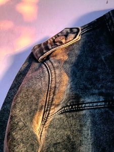 Rusty Black &amp; Grey Denim Jacket