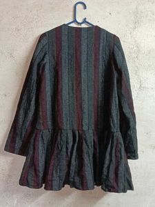 Striped Button-Up Jacket