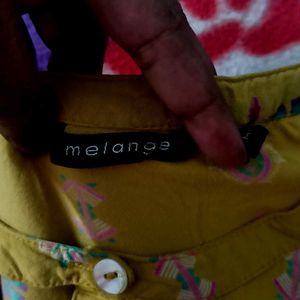 Yellow Printed Kurta