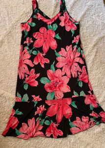 Flowy Floral Print Midi Dress