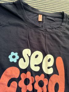 Navy Blue Graphic T-Shirt