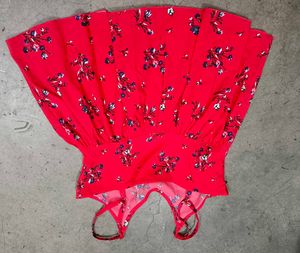 Red Floral top