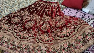 Bridal lehnga with kurti and dupatta
