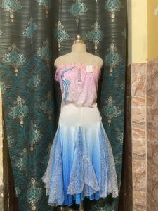 Stunning Off-Shoulder Ombre Gown