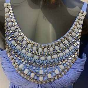 FOREVER NEW Stunning Blue Embellished Party Dress