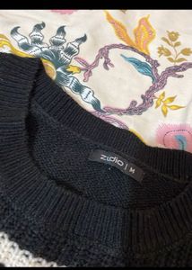 Striped Knit Sweater (free Gift Of Neckpieces)