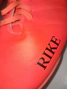 Bright Orange Rike Soccer Cleats