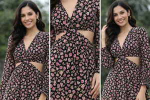 Chic Floral Cutout Maxi Dress