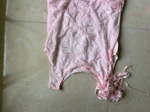 Pink Embroidered Flare Dress