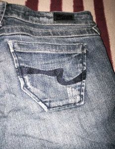 Denim Shorts Cuffed