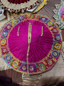 Vibrant Embroidered Deity Dress