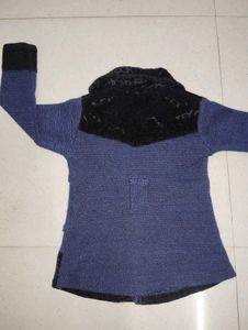 Cute Kids' Blue &amp; Black Coat