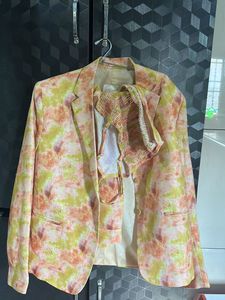 Floral Print Blazer (3pcs Set)