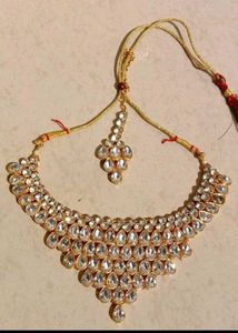 Stunning Kundan & Pearl Necklace Set
