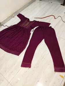 "💃 Elegant Maroon Kurta Set | Ethnic Wear ✨"