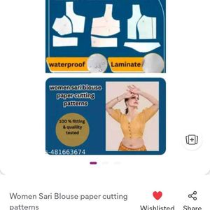 Sari Blouse Paper Cutting Patterns 3