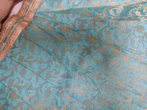 Stunning Teal Brocade Skirt