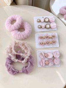 Cute Pink Hair Scrunchie & Hai