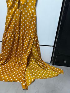 A Long Beautiful Flared Dress