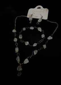 Bohemian Crystal Necklace &amp; Bracelet Set