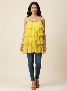 Yellow Ruffled dress