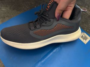Men's Black &amp; Orange Sports Shoes
