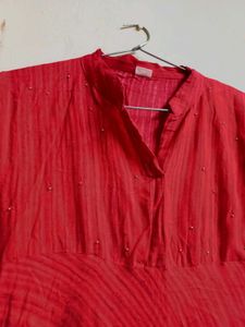 Red Ethnic Kurta