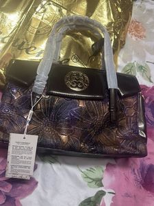 Embossed Floral Handbag