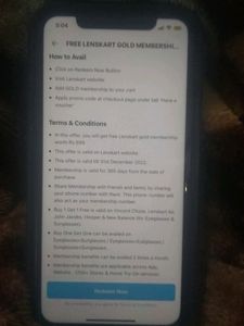 FREE LENSKART GOLD MEMBERSHIP