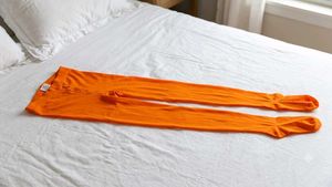 Vibrant Orange pantyhose