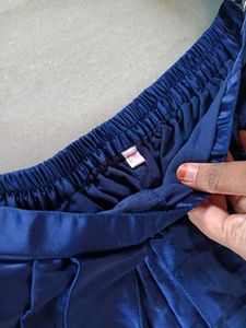 Elegant Royal Blue Dhoti Pants top set