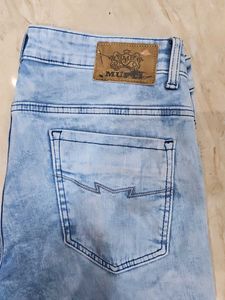 mufti original Light Wash Slim Fit Jeans